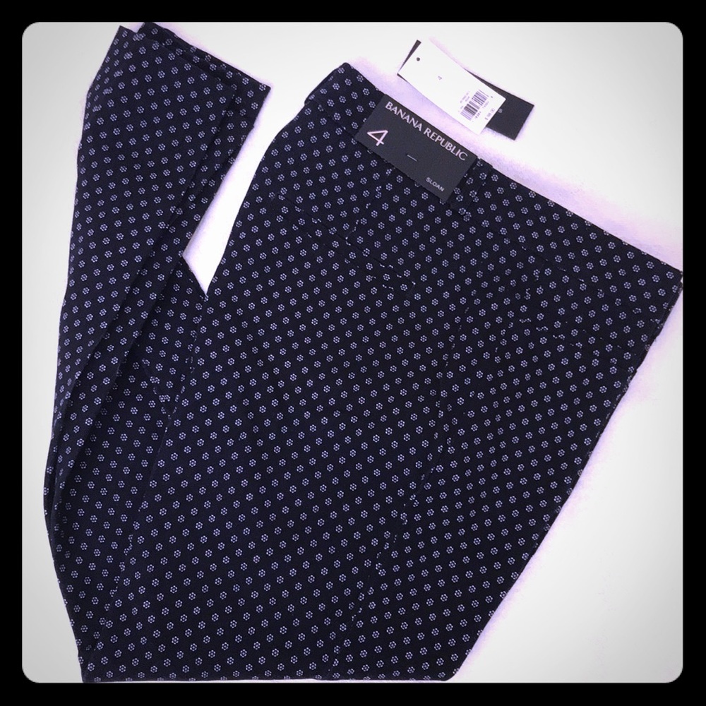 Banana Republic new daisy flower ankle Sloan pant
